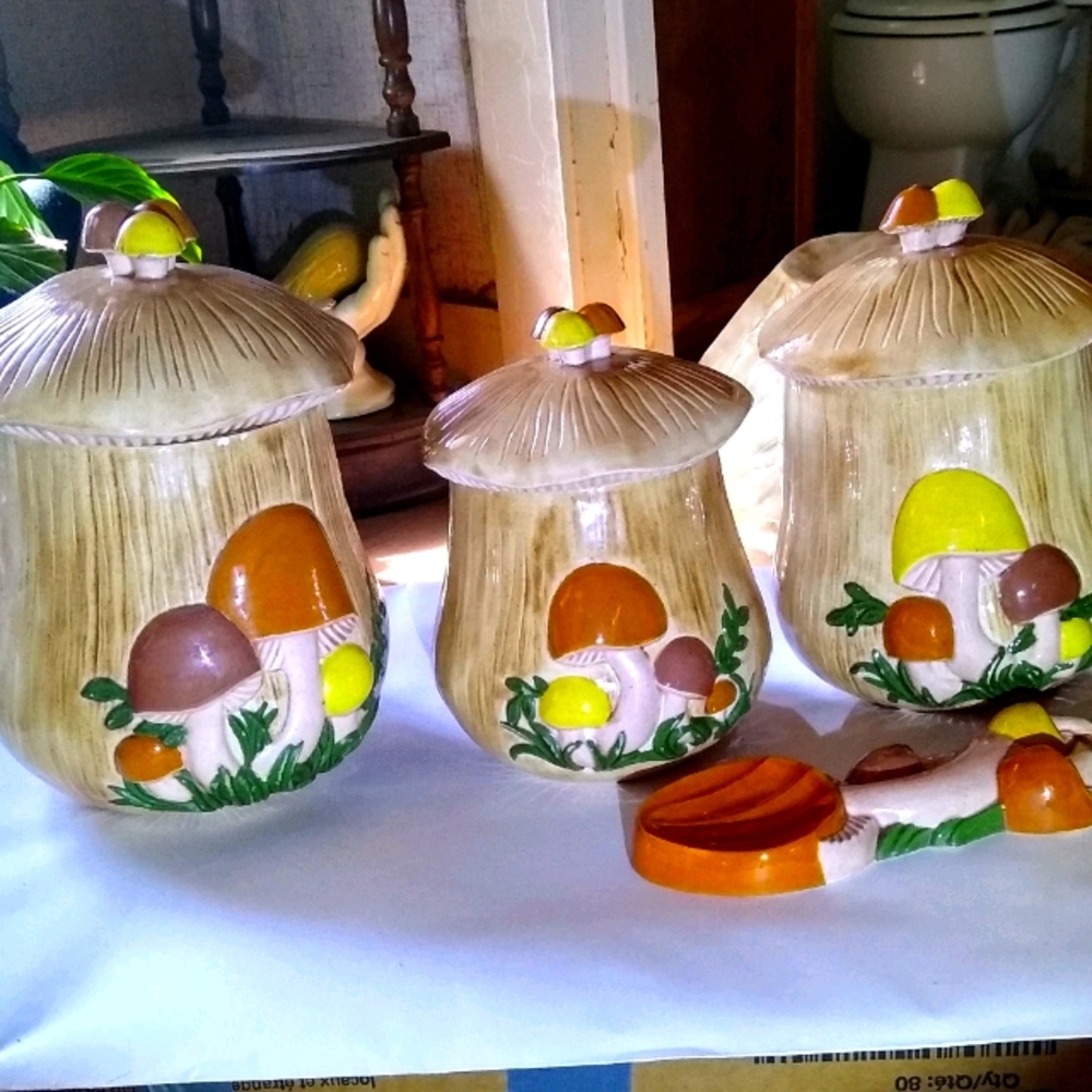 1978 mushroom cannisters by arnels